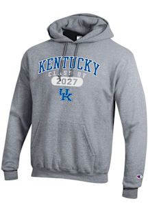 Champion Kentucky Wildcats Mens Grey Class of 2027 Powerblend Long Sleeve Hoodie