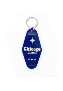 Chicago Retro Style Keychain