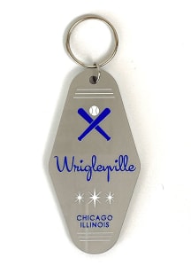 Chicago Wrigleyville Bats Acrylic Keychain