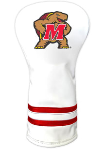 White Maryland Terrapins Vintage Driver Golf Headcover