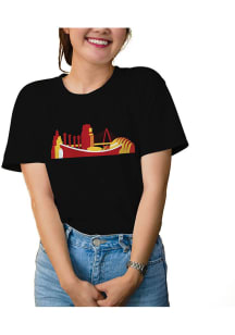 Kansas City Black Skyline Short Sleeve Fashion T Shirt