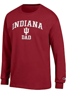 Champion Indiana Hoosiers Crimson Arch Logo Dad Jersey Long Sleeve T Shirt
