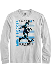 Summit Sportswear Big Ten White 2025 Men's Soccer Tournament Long Sleeve T Shirt