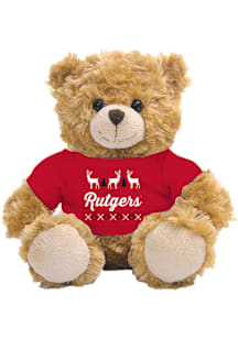 Rutgers Scarlet Knights Jardine  Holiday 10" Holiday Plush - White