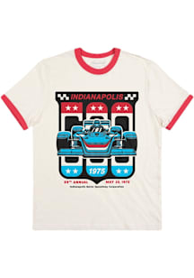 Homefield Indianapolis Ivory Indianapolis 500 1975 Indy Car Short Sleeve Fashion T Shirt
