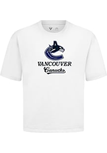 Levelwear Vancouver Canucks White Signature Knit Team Surge Short Sleeve Fashion T Shirt