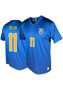 Marco Silva  Pitt Panthers Blue Genuine Collective NIL Short Sleeve T Shirt