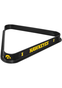 Black Iowa Hawkeyes Triangle Billiard Ball Rack