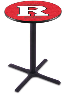 Black Rutgers Scarlet Knights Cross Base Pub Table
