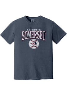 Summit Sportswear Somerset Patriots Womens Blue Homerun Short Sleeve T-Shirt