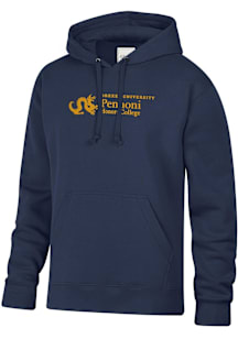 Drexel Dragons Mens Navy Blue PENNONI HONORS COLLEGE Embroidered Long Sleeve Hoodie