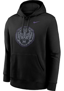 Nike LSU Tigers Mens Black Color Pop Long Sleeve Hoodie