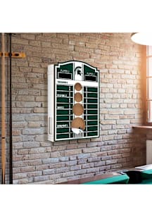 Green Michigan State Spartans Wall Art Hanging Corn Hole