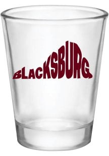 Blacksburg State Shape Text 2oz Shot Glass