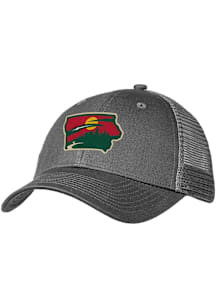 Colosseum Iowa Wild 2400 Structured Trucker Adjustable Hat - Charcoal