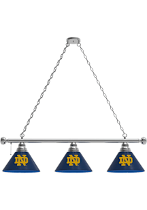Notre Dame Fighting Irish 3 Shade Silver Billiard Lamp