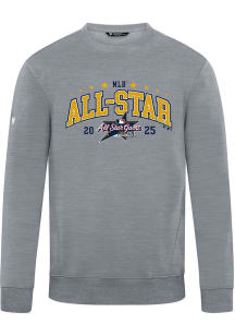 Levelwear  Mens Grey Zane 25 MLB ASG Long Sleeve Crew Sweatshirt