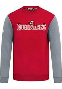 Levelwear Carolina Hurricanes Mens Red Ultimate Journey Long Sleeve Crew Sweatshirt