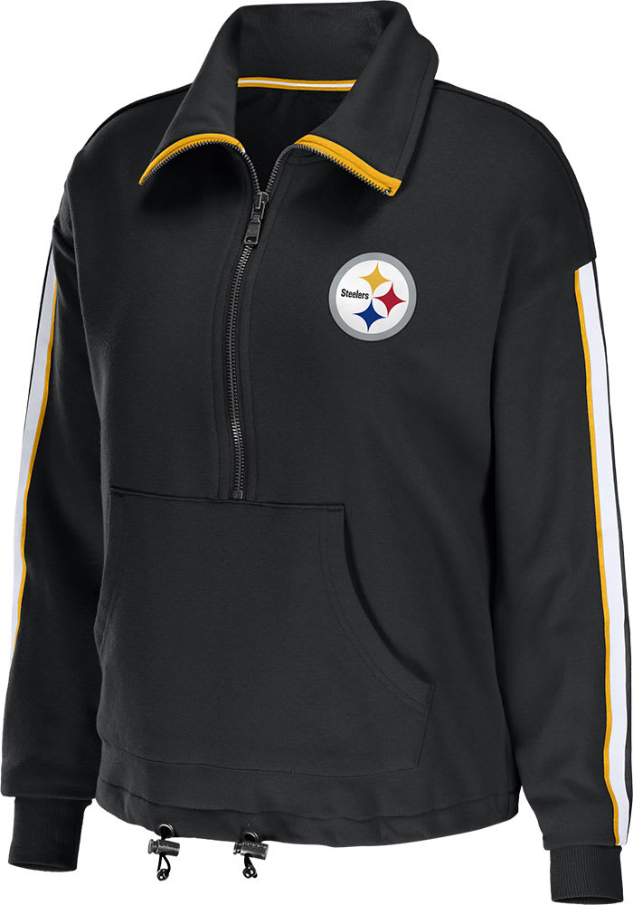 Pittsburgh Steelers Antigua Women's Team Logo Fortune Half-Zip