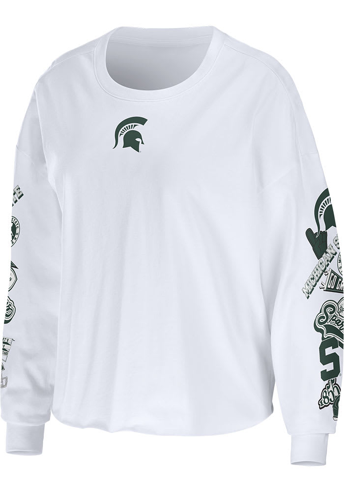 Women's WEAR by Erin Andrews Black Michigan State Spartans Rib