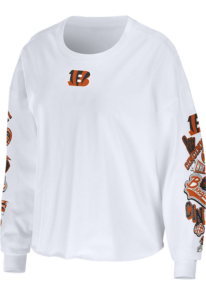 Women's WEAR by Erin Andrews Orange/White Cincinnati Bengals