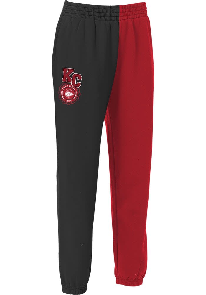 KC Chiefs Chiefs WEAR by Erin Andrews Womens Red Colorblock Sweatpants