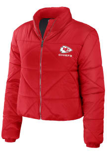 WEAR by Erin Andrews Kansas City Chiefs Womens Red Puffer Heavy Weight Jacket