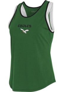 WEAR by Erin Andrews Philadelphia Eagles Womens Kelly Green 2Fer Tank Top