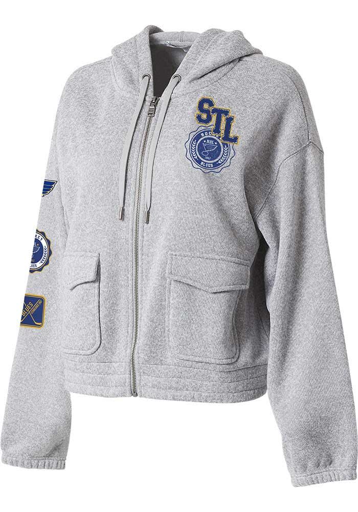 Women's WEAR by Erin Andrews Heather Gray St. Louis Blues Full-Zip