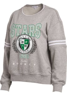 WEAR by Erin Andrews Dallas Stars Womens Grey University Crew Sweatshirt