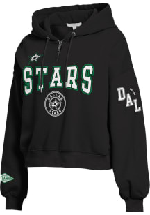 WEAR by Erin Andrews Dallas Stars Womens Black Patch Hooded Sweatshirt