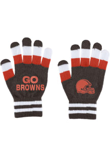 WEAR by Erin Andrews Cleveland Browns Stripe Set Womens Gloves