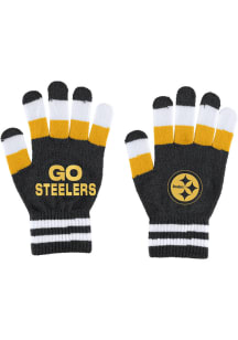 WEAR by Erin Andrews Pittsburgh Steelers Stripe Set Womens Gloves