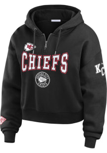 WEAR by Erin Andrews Kansas City Chiefs Womens Black Patch Hooded Sweatshirt