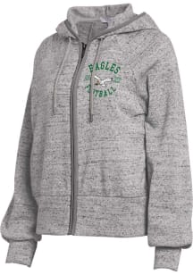 WEAR by Erin Andrews Philadelphia Eagles Womens Grey Speckled Long Sleeve Full Zip Jacket