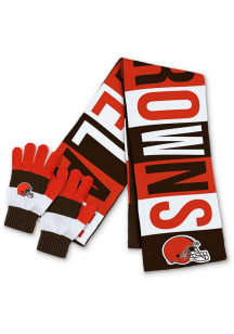 WEAR by Erin Andrews Cleveland Browns Block Jacquard Womens Scarf