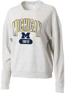 Womens Michigan Wolverines Grey WEAR by Erin Andrews Knitted PJ Set