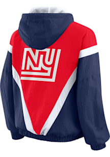 WEAR by Erin Andrews New York Giants Womens Navy Blue Windbreaker Light Weight Jacket