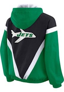 WEAR by Erin Andrews New York Jets Womens Kelly Green Windbreaker Light Weight Jacket