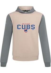 Levelwear Chicago Cubs Mens Tan Ultimate Carve Long Sleeve Hoodie