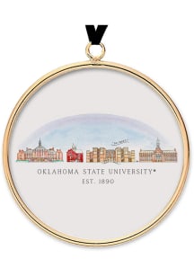 Oklahoma State Cowboys Skyline Brass Ornament