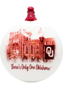 Oklahoma Sooners Campus Ceramic Puff Ornament