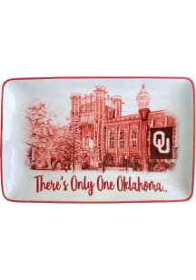 Oklahoma Sooners Campus Ceramic Tricket Serving Tray