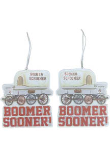 Oklahoma Sooners Schooner Acrylic Ornament