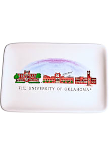 Oklahoma Sooners Skyline Ceramic Trinket Serving Tray