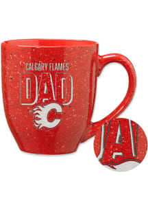 Calgary Flames Dad 16oz Speckle Ceramic Mug - Red