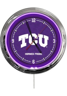 TCU Horned Frogs Multi Color LED Wall Clock
