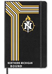 Northern Michigan Wildcats School Bound team logo Notebook and Folder - Black