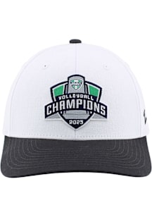 Toledo Rockets 2025 MAC Volleyball Tournament Champs LR Basis ADJ Adjustable Hat - White