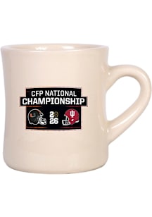 Indiana Hoosiers 2026 CFP National Championship Head To Head vs Miami Hurricane 12oz Diner Ceramic..